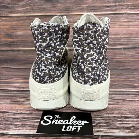 Converse Women's All Star Lugged 2.0 Jacquard High Sand Dune Shoes 10‎ - Picture 4 of 8